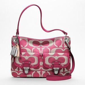 Coach Poppy Metallic Signature Sateen Hippie#18980